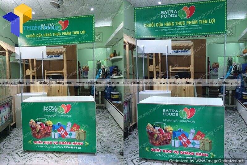 booth sampling ban hang gia re