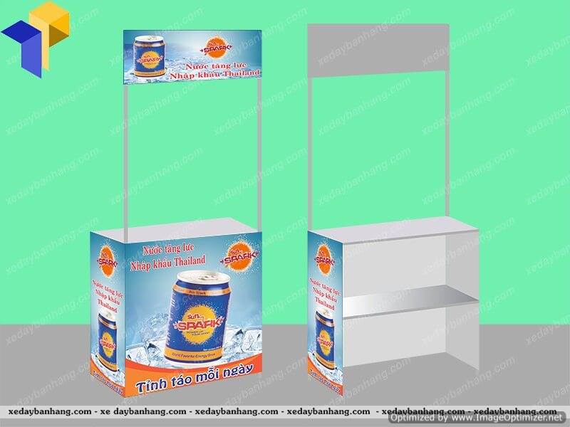 booth sampling di dong gia re