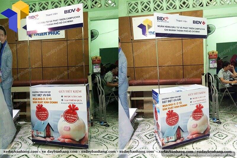 booth sampling di dong BIDV