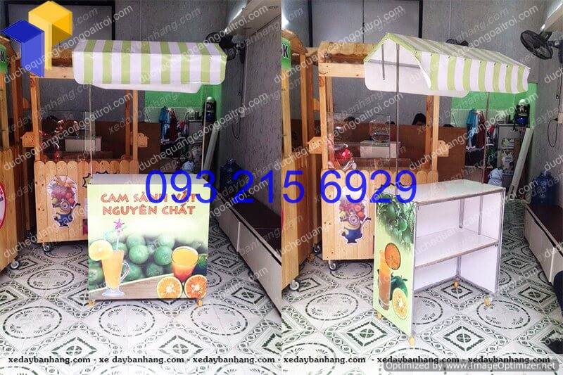 quay xe ban hang lap rap di dong
