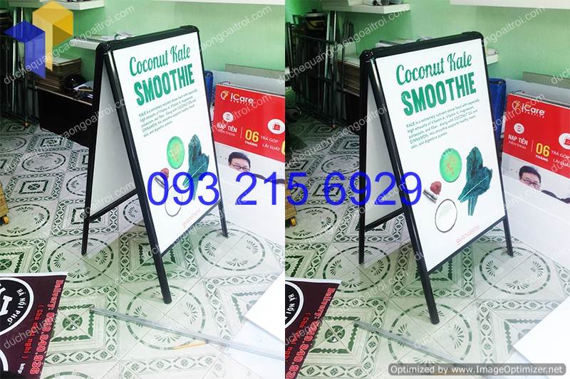 standee chu a menu